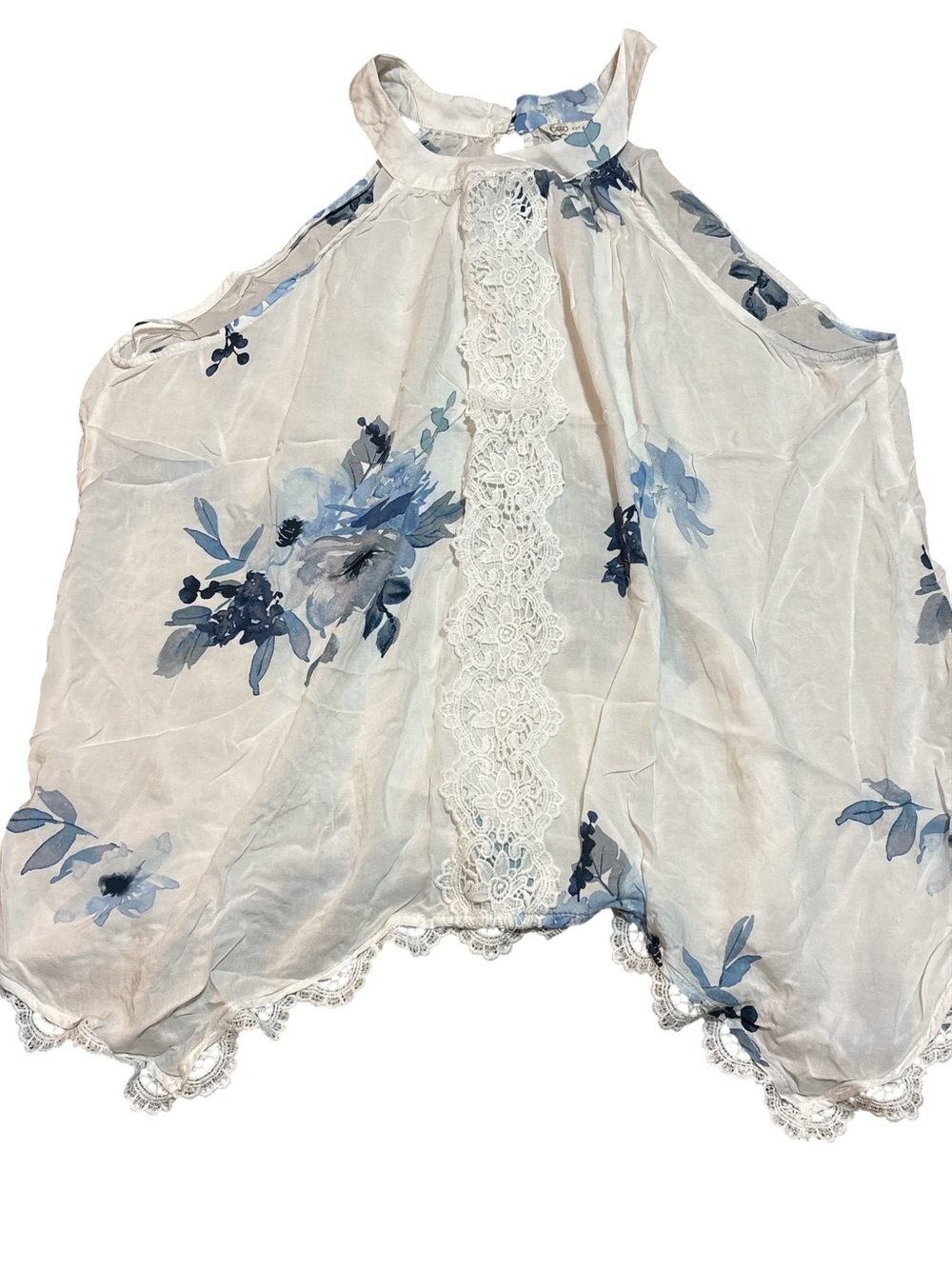 Cato Floral Halter Neck Sleeveless Top - Picture 2 of 3